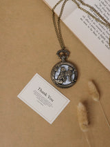 Twin Wolf Guardians Pocket Watch