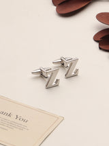 Silver Alphabet Z Cufflink