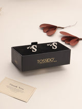 Silver Alphabet S Cufflink