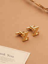 Golden Alphabet Z Cufflink