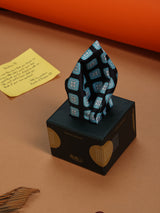 Blue & Black Geometric Pocket Square