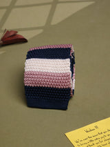Multicolor Stripe Silk Knitted Necktie