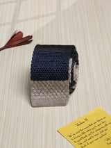 Multicolor Stripe Silk Knitted Necktie