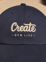 Blue Create Baseball Cap