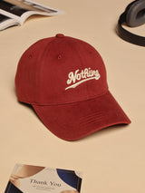 Maroon Nothing Baseball Cap