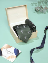 Green Deer Necktie & Pocket Square Giftset
