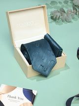 Teal Abstract Necktie & Pocket Square Giftset