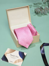 Pink Paisley Necktie & Pocket Square Giftset