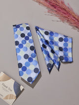 Blue Polka Necktie & Pocket Square Giftset
