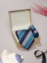 Multicolor Stripe Necktie & Pocket Square Giftset