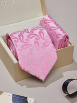 Pink Paisley Necktie & Pocket Square Giftset