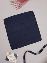 Blue Paisley Jacquard Pocket Square