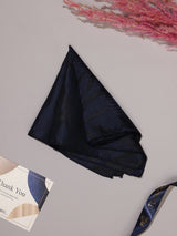 Blue Floral Jacquard Pocket Square