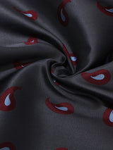 Grey Paisley Jacquard Pocket Square