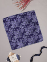 Purple Paisley Jacquard Pocket Square