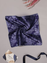 Purple Paisley Jacquard Pocket Square