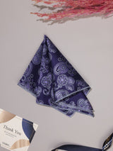 Purple Paisley Jacquard Pocket Square