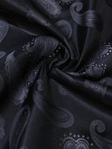 Black Paisley Jacquard Pocket Square