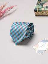 Blue Checks Broad + Long Necktie