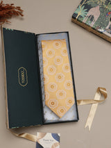 Yellow Floral Broad Necktie
