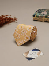 Yellow Floral Broad Necktie