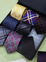Paisley & Geometric Woven Neckties – 9 Piece Gift Set