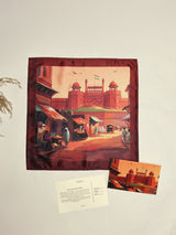 Delhi Red Fort Printed Pocket Square