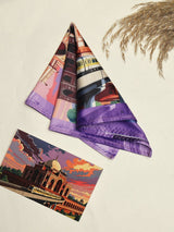 Delhi Metro City Printed Pocket Square