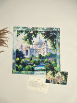 Kolkata Victoria Memorial Printed Pocket Square