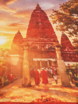 Bodh Gaya Mahabodhi Temple Printed Pocket Square
