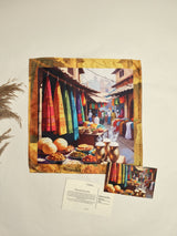 Amritsar Vibrant Markets Printed Pocket Square