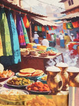 Amritsar Vibrant Markets Printed Pocket Square