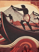Kochi Fishermen Printed Pocket Square