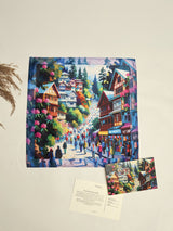 Shimla Mall Road Printed Pocket Square