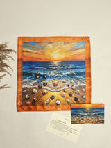 Goa Beach Capital Sunset Printed Pocket Square