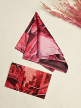 Jaipur Pink City Printed Pocket Square