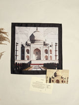 Agra Taj Mahal Minimalist Printed Pocket Square