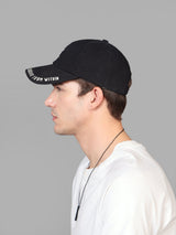 Black V Embroidered Baseball Cap