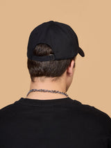 Black A Embroidered Baseball Cap