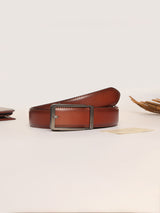 Cognac Brown No-Hole Men's Belt