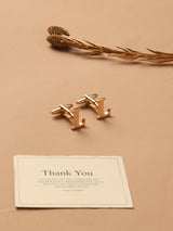 Golden Alphabet L Cufflink