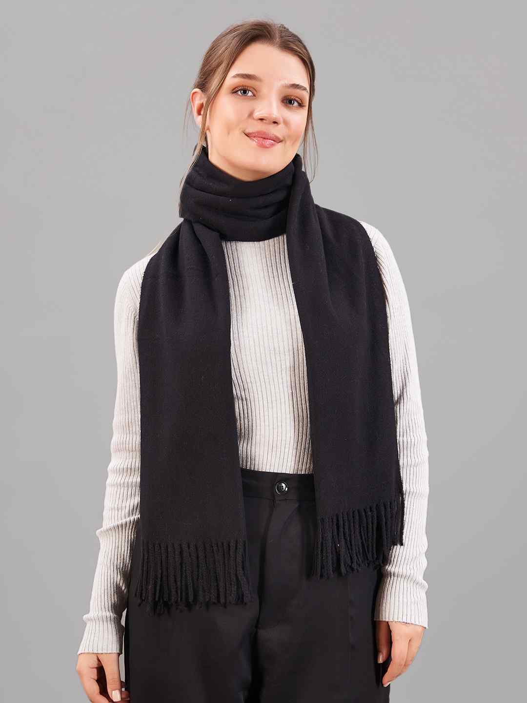 小物 THE EDOONI hoodie muffler BLACK THE EDOONI hoodie muffler BLACK