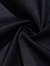 Black Textured Bow Tie & Pocket Square Set
