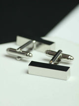 Silver Brick Cufflinks