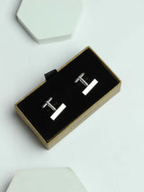 Silver Brick Cufflinks