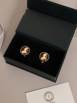 Purple Lion Cufflinks - TOSSIDO