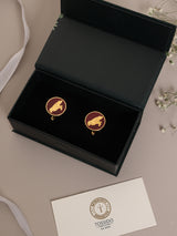 Maroon Falcon Cufflinks - TOSSIDO