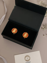 Orange Tiger Cufflinks - TOSSIDO