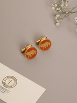Orange Tiger Cufflinks - TOSSIDO