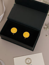 Yellow Butterfly Cufflinks - TOSSIDO